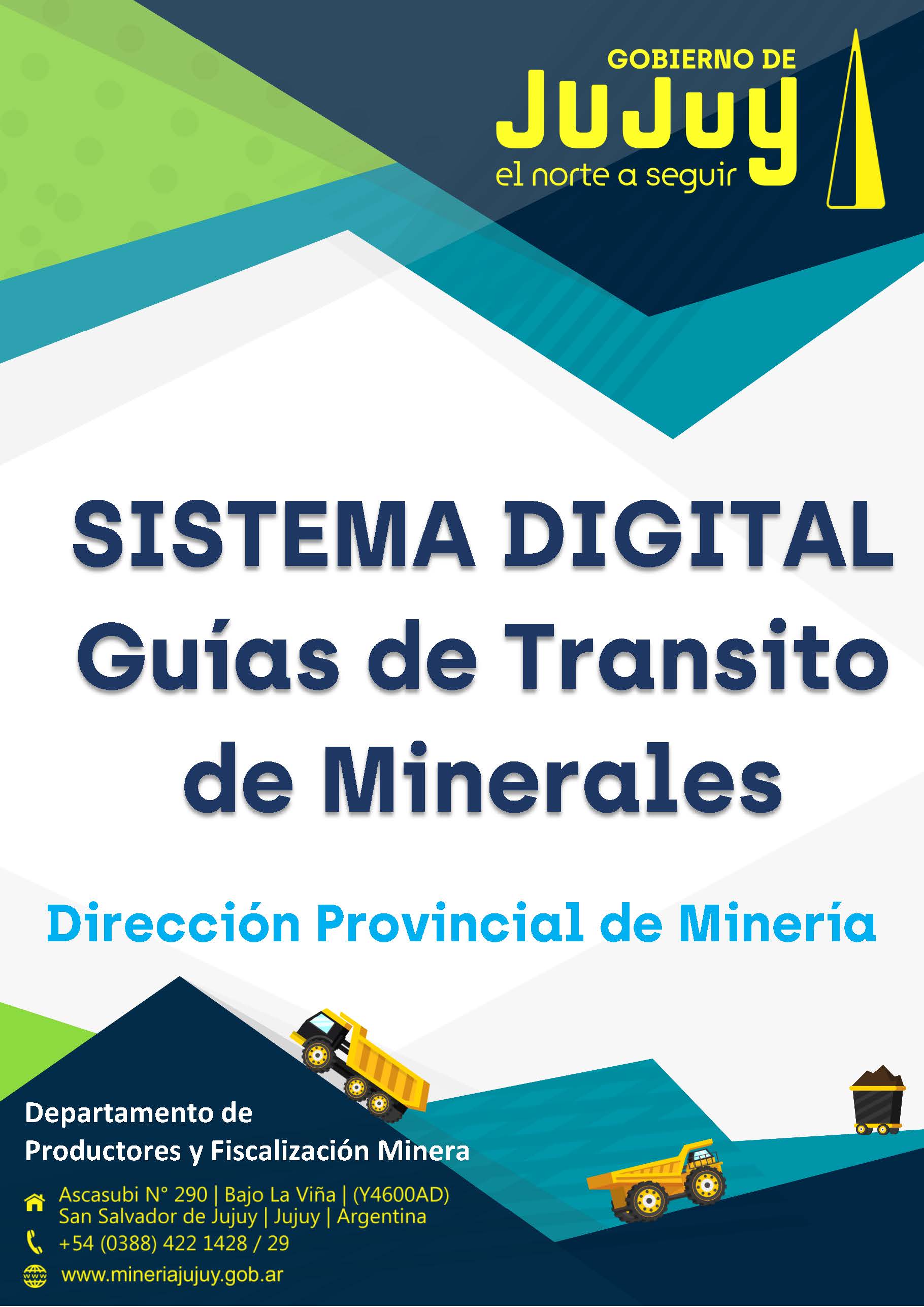 Portada Sistema Digital - Guía de Tránsito de Minerales